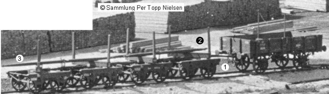 Dänische Drehschemelwagen, Baujahr 1856; Korsør um 1895, Archiv Per Topp Nielsen