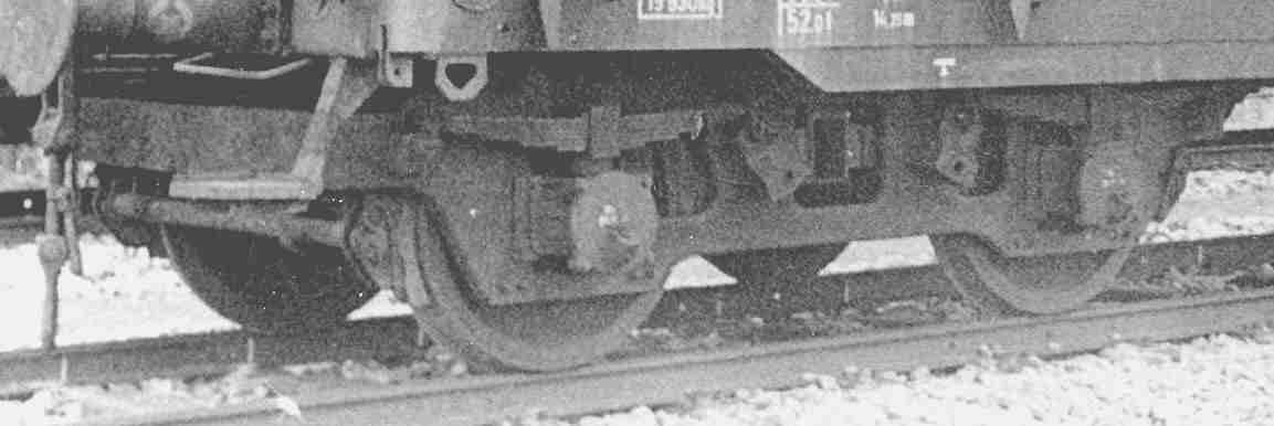 Pressblech-Drehgestell, Einheitsbauart - mit umgebauter Wiege; Foto: Sammlung Stefan Carstens