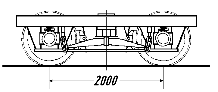 Zeichnung Krimml-Drehgestell (f�r Reisezugwagen)