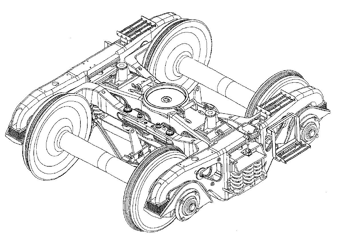 Scheffel HS radial-Drehgestell für LKAB