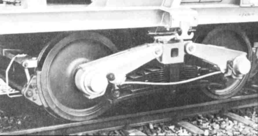 Drehgestell Bauart Alusuisse SBB 1970, Foto: Ausschnitt aus Alusuisse Anzeige